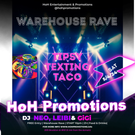 (Event) Tipsy Texting Tacos: Cinco De Drinko | 21+ Only